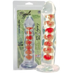 Dildo CLEARSTONE RIPPLE Red