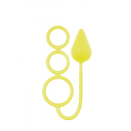 Kroužky na penis s kolíkem RENEGADE 3 RING CIRCUS MEDIUM žluté