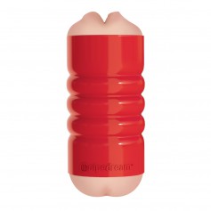Masturbátor Pipedream Extreme Tight Grip Mouth and Ass red
