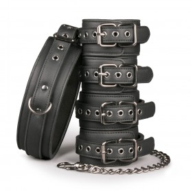 Sada EasyToys Fetish set with Collar Ankle and Wrist Cuffs