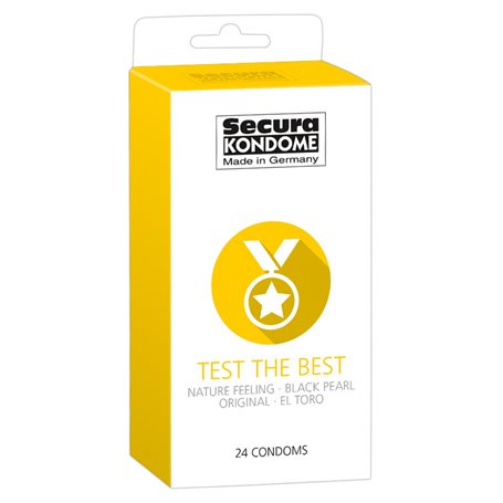 Kondomy Secura TEST THE BEST 24 ks