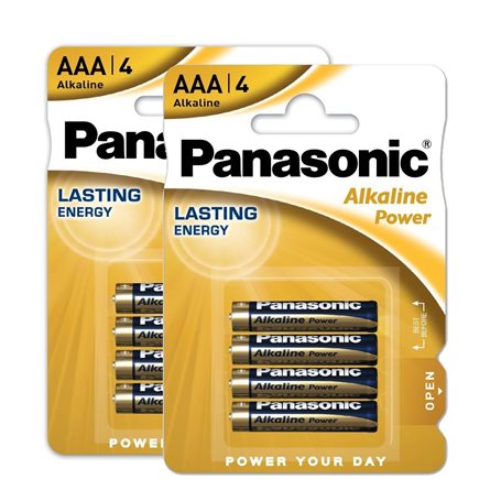 Baterie PANASONIC 8 ks alkalická mikrotužková - AAA