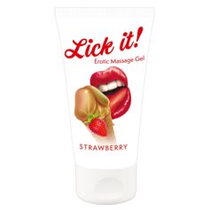 Lubrikační gel LICK IT Strawberry 50 ml
