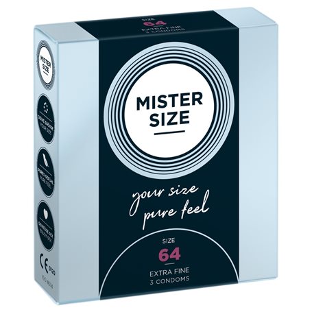 Kondomy MISTER SIZE 64 mm - 3 ks | MISTER SIZE