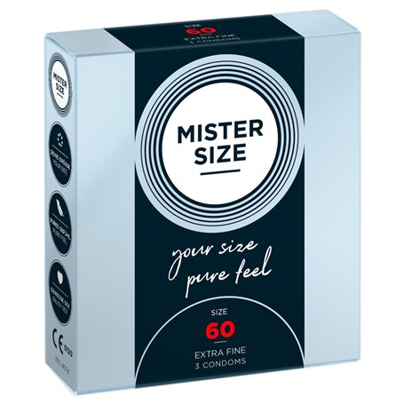 Kondomy MISTER SIZE 60 mm - 3 ks | MISTER SIZE